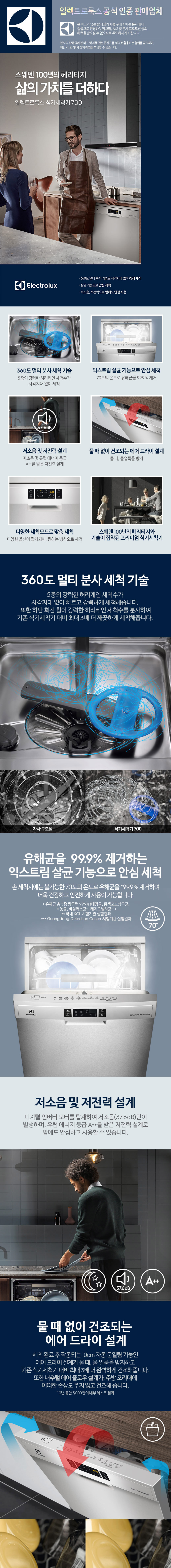 일렉트로룩스 스웨덴 익스트림 13인용 식기세척기 이미지 2