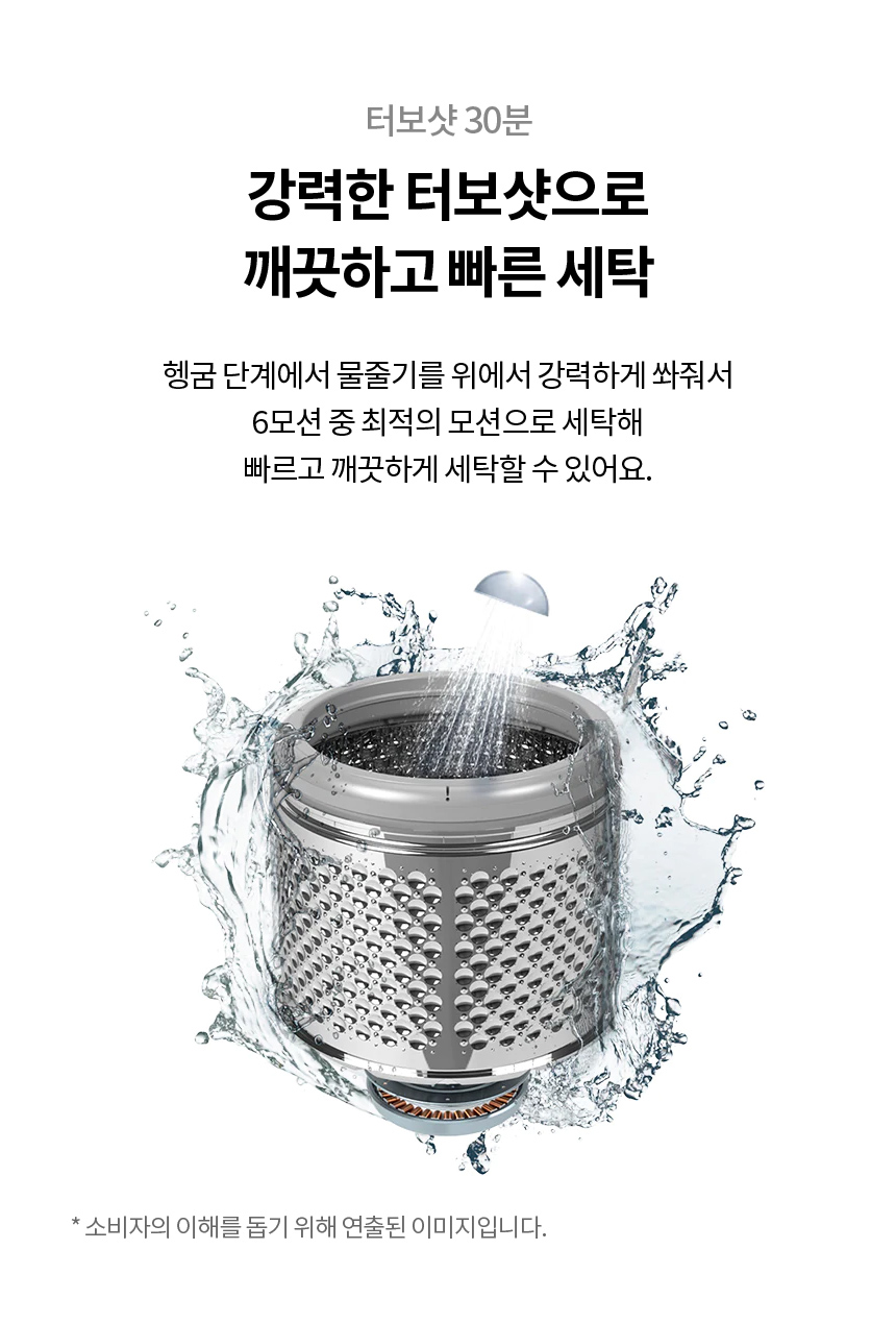 LG전자 25kg 빠르고 강력한 통돌이 세탁기 (스탠다드서비스/24개월방문관리) 이미지 9