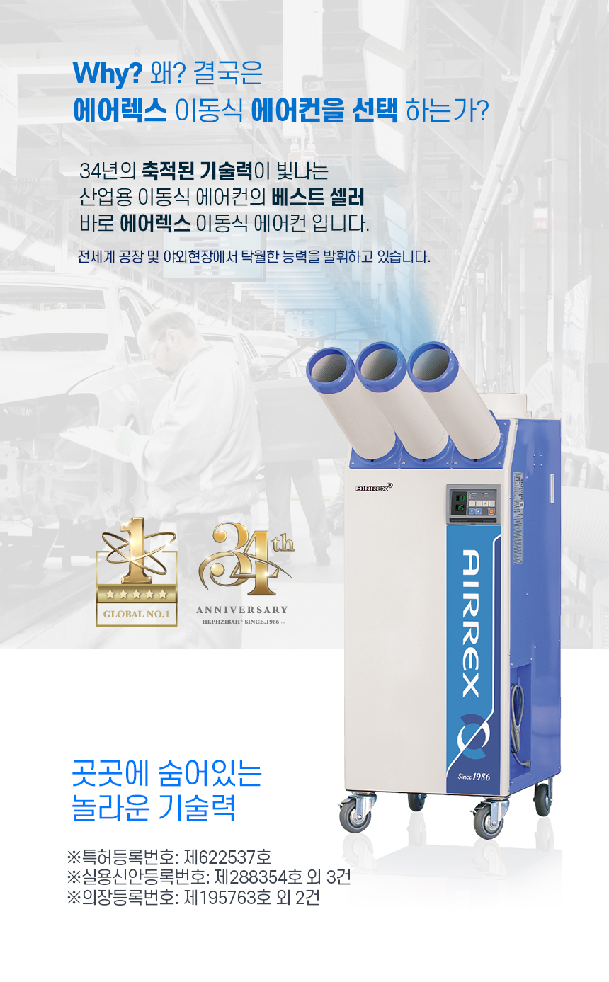 에어렉스 28P 산업용 공냉식 에어컨 이미지 4