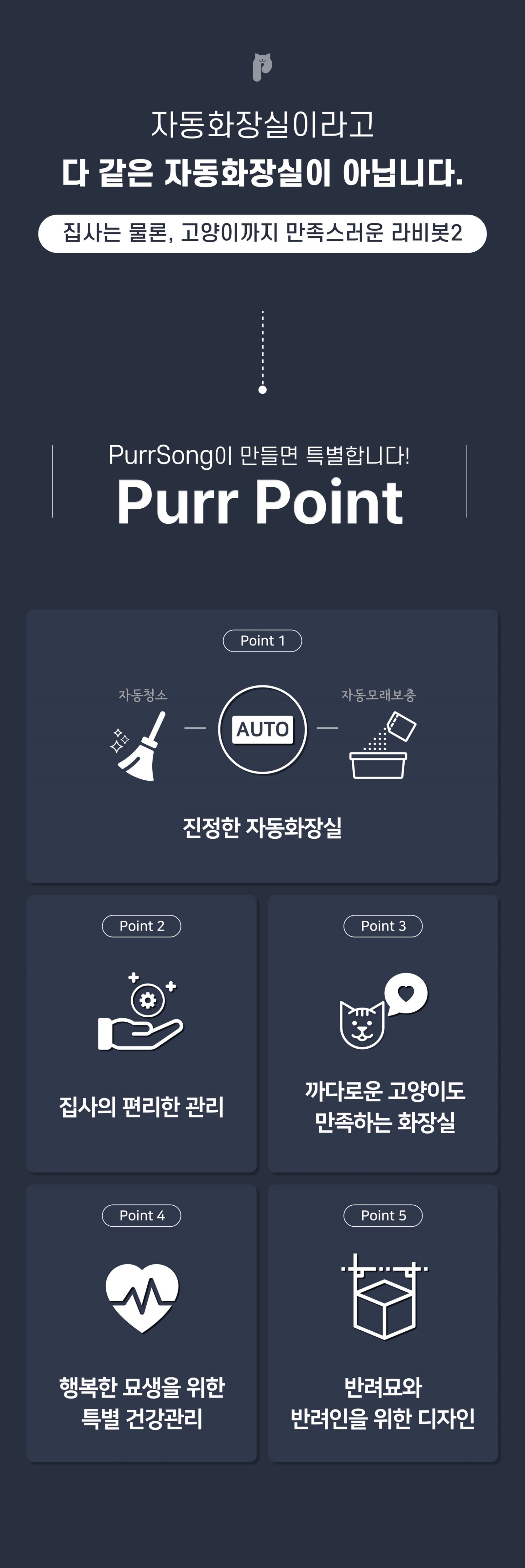 현대큐밍 라비봇 고양이 화장실 (태그미포함) 이미지 5