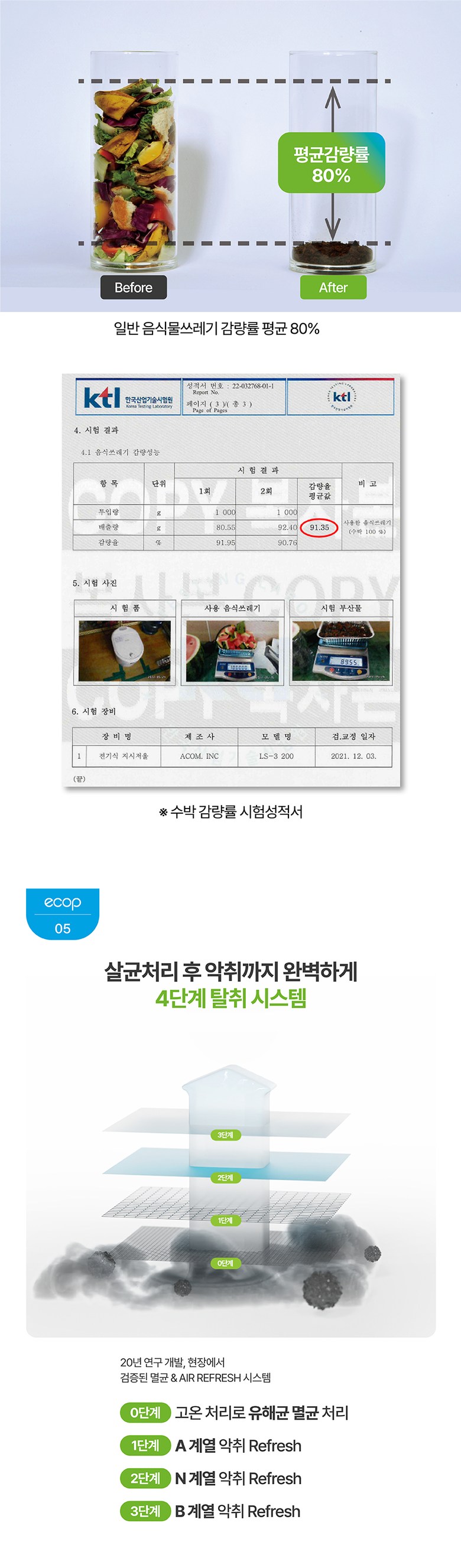 [포레] 에콥 친환경 음식물처리기 ECP-900 4L 이미지 10