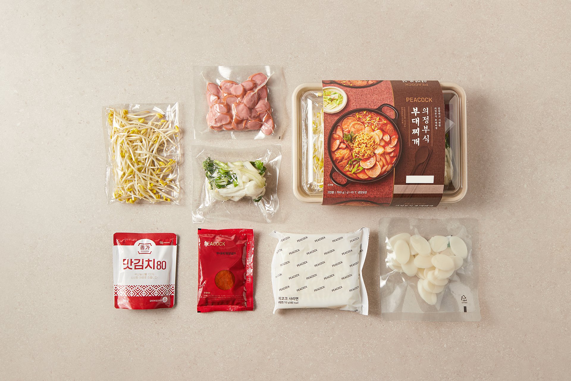 피코크 의정부식 부대찌개 700g(밀키트) 이미지 3