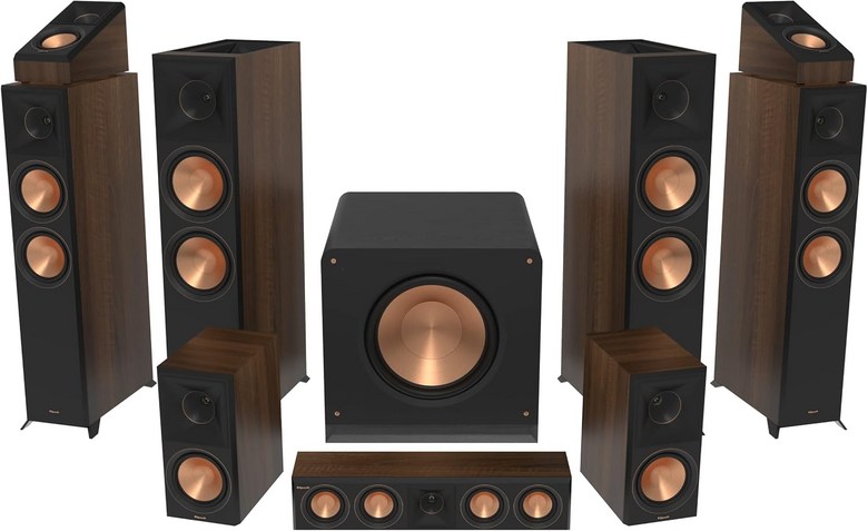 Klipsch 7.2.4 호두 시스템 모델 RP8060FA II RP504C RP600M RP1600SW 이미지 2