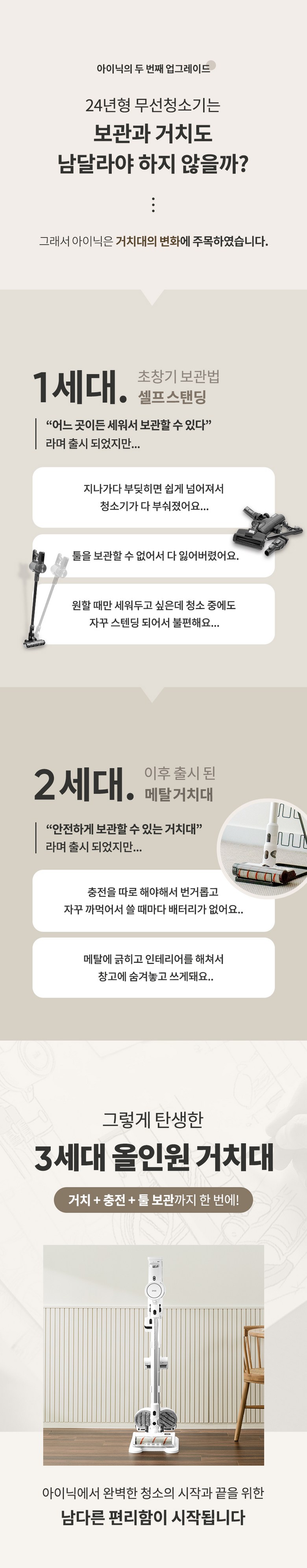아이닉 차이슨 무선청소기 i20 Elite + UV헤드브러시 + UV침구브러시 + 필터 이미지 12