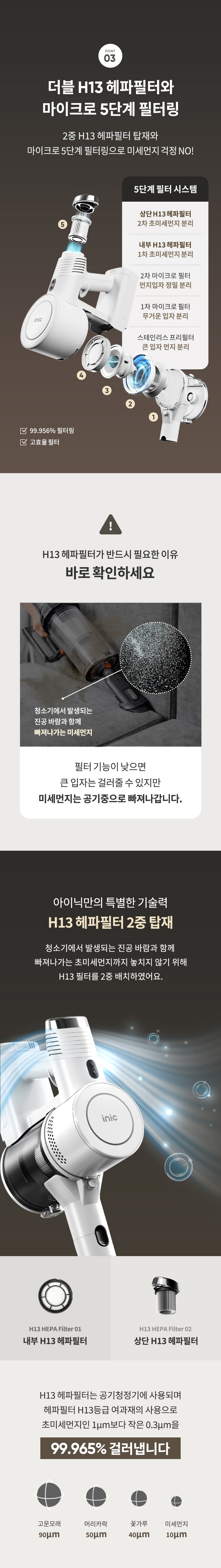 아이닉 차이슨 무선청소기 i20 Elite + UV헤드브러시 + UV침구브러시 + 필터 이미지 36