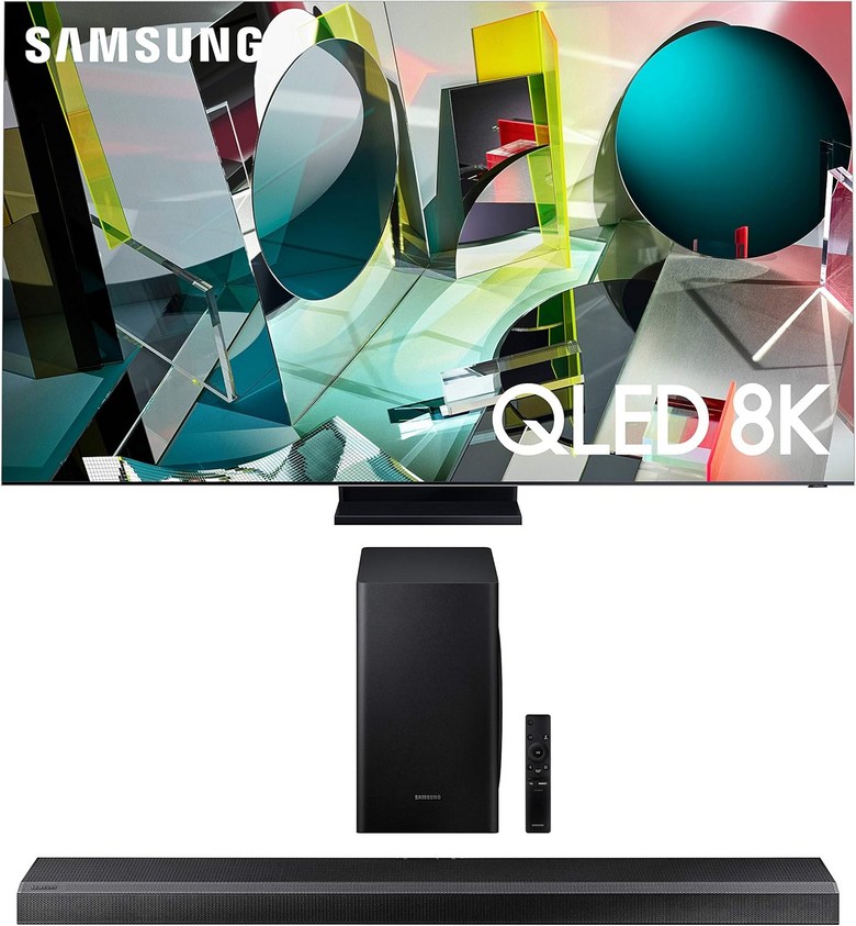 삼성 QN85Q950TS 85인치 QLED 초고화질 HDR 스마트 8K TV(삼성 HWQ70T 3.1.2Ch 돌비 애트모스 사운드바 무선 서브우퍼 포함) 이미지 2