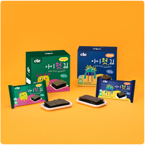 쑥쑥클레 아이 첫 김 4box(무조미/조미) 이미지 1
