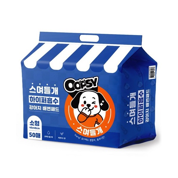 웁쉬 스며들개 고흡수 강아지 배변패드 두툼형 피톤치드향 이미지 1